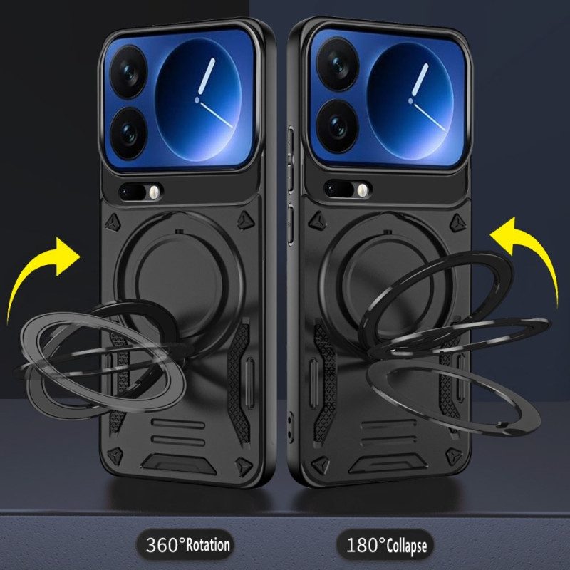 Hülle Xiaomi 17 Pro Max Magnetverschluss Mit Drehbarem Ständer