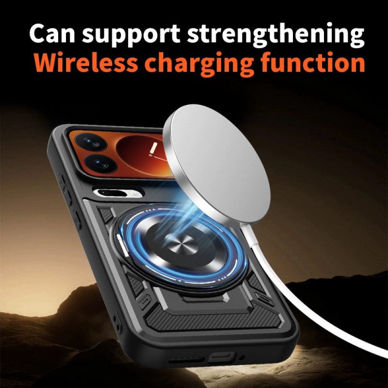 Hülle Xiaomi 17 Pro Max Magnetverschluss Mit Drehbarem Ständer