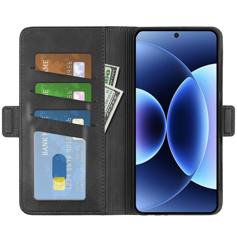 Lederhüllen Für Xiaomi 17 Pro Max Doppelverschluss