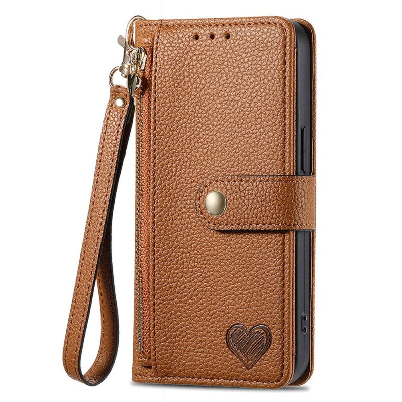 Lederhüllen Für Xiaomi 17 Pro Max Geldbörse Mit Liebesmotiv