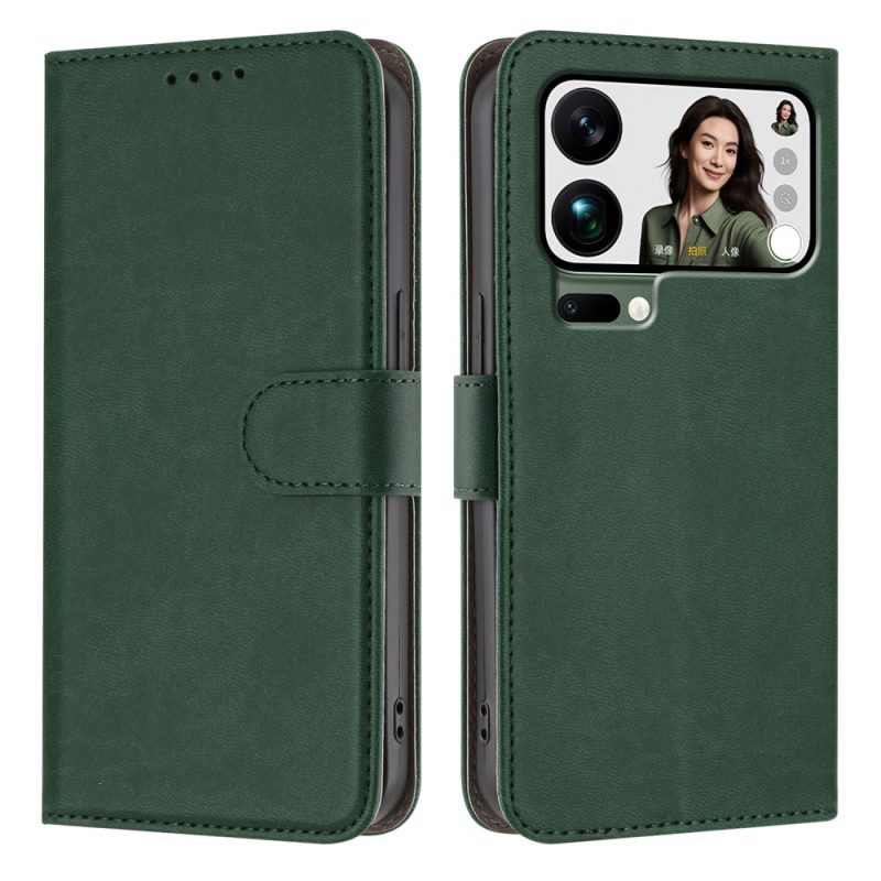 Lederhüllen Für Xiaomi 17 Pro Max Glattes Kunstleder