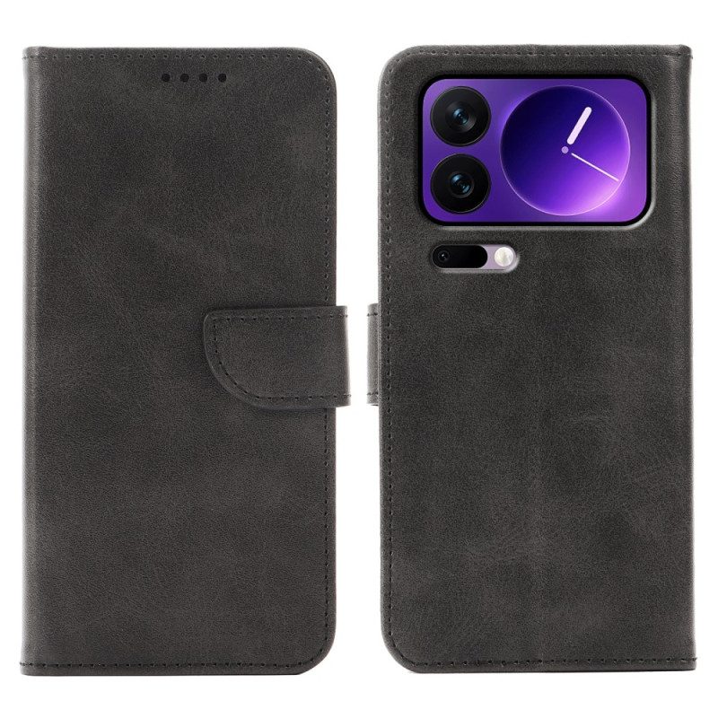 Lederhüllen Für Xiaomi 17 Pro Max Ständer Und Magnetverschluss