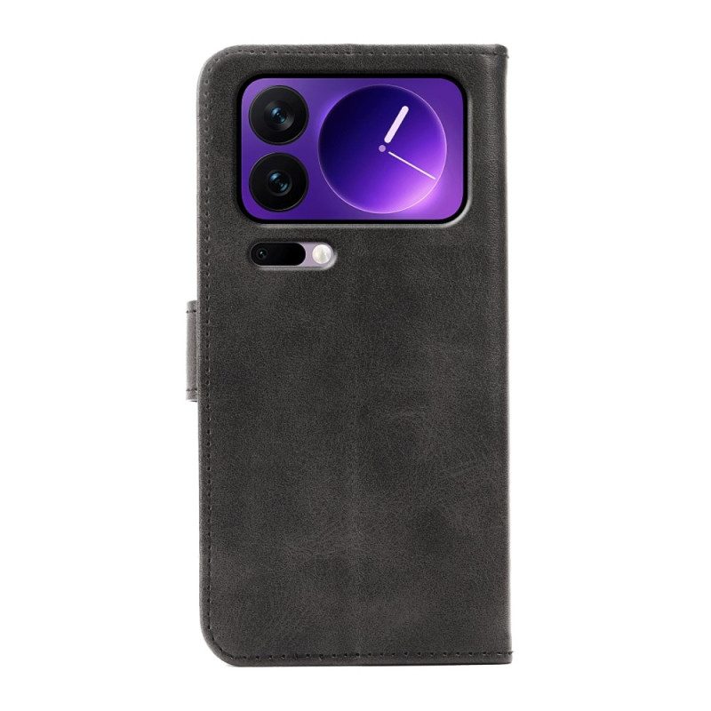 Lederhüllen Für Xiaomi 17 Pro Max Ständer Und Magnetverschluss