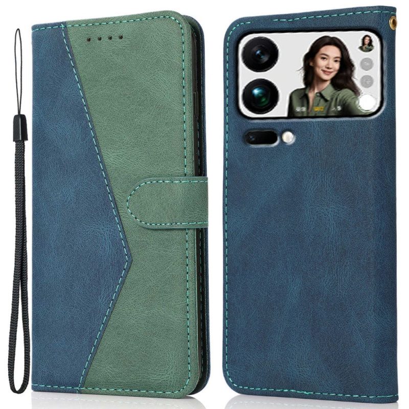 Lederhüllen Für Xiaomi 17 Pro Max Zweifarbiges Design