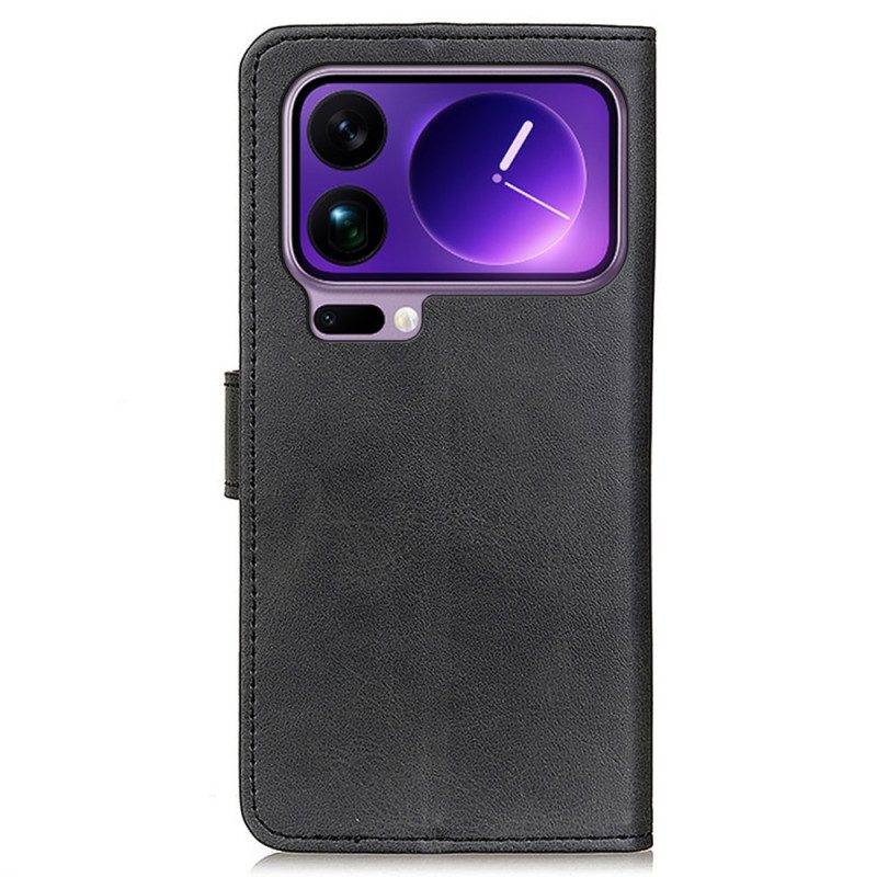 Lederhüllen Xiaomi 17 Pro Max Handyhülle Mattes Kunstleder