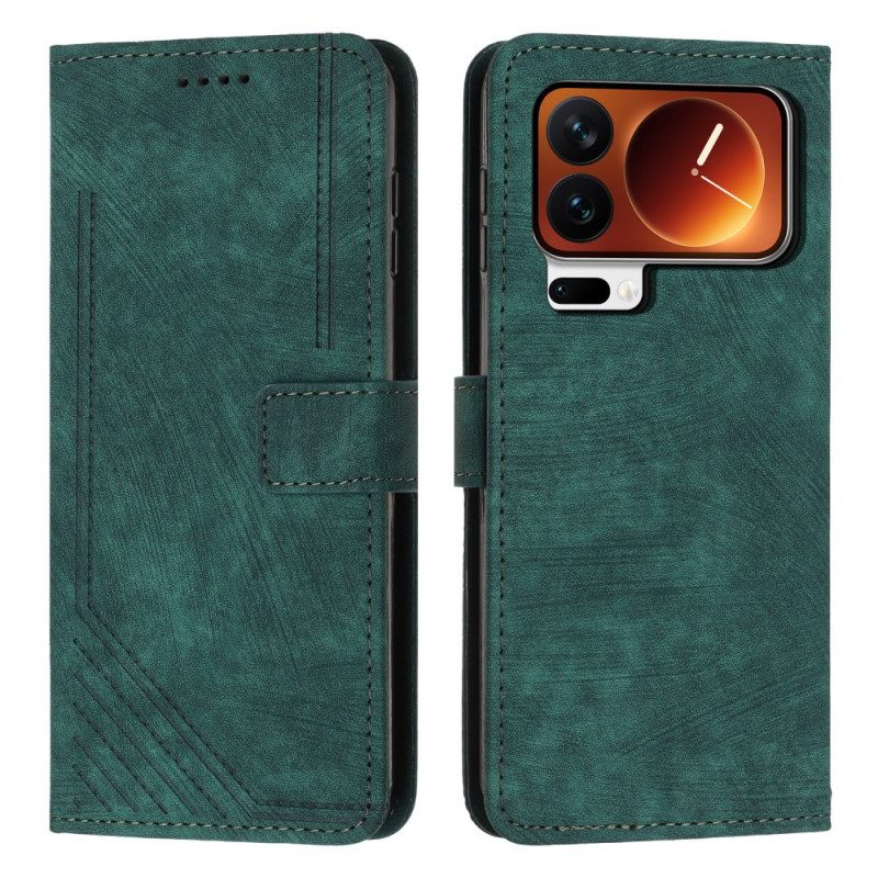 Lederhüllen Xiaomi 17 Pro Max Handyhülle Retro-design