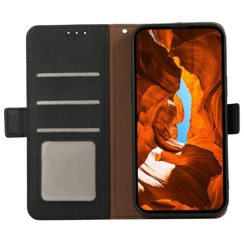 Lederhüllen Xiaomi 17 Pro Max Handyhülle Rfid-schutz Mit Litschi-textur