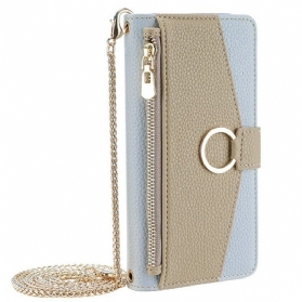 Lederhüllen Xiaomi 17 Pro Max Handyhülle Spiegel Und Schulterriemen Mit Kette