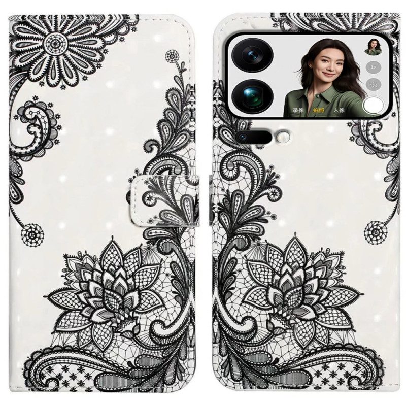 Lederhüllen Xiaomi 17 Pro Max Handyhülle Spitze