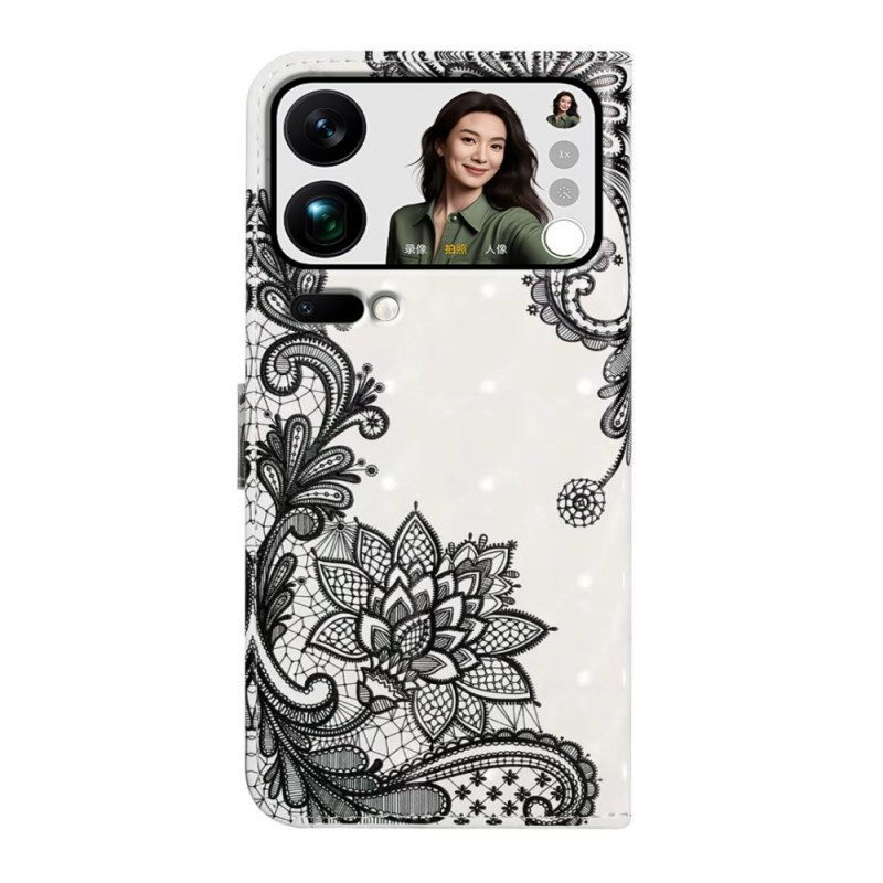 Lederhüllen Xiaomi 17 Pro Max Handyhülle Spitze