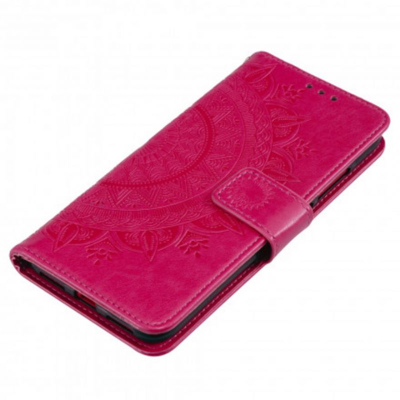 Lederhüllen Für Poco X3 / X3 Pro / X3 NFC Sonnenmandala