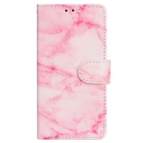 Lederhüllen Für Poco C65 Rosa Marmor