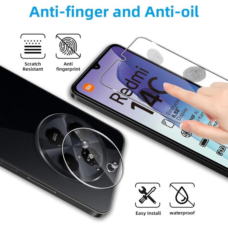 Doppelte Displayschutzfolie Aus Gehärtetem Glas Für Xiaomi Redmi 14c / Poco C75