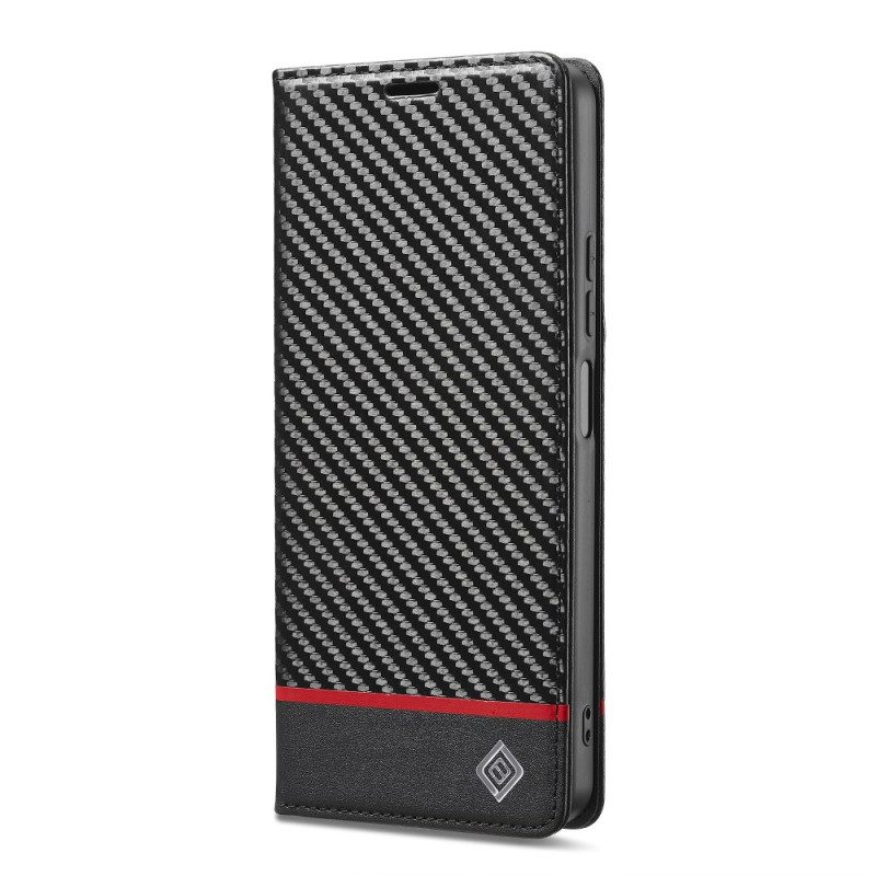 Flip Case Für Poco C75 Carbon-textur