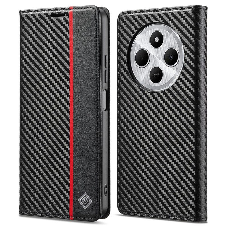 Flip Case Für Poco C75 Carbon-textur