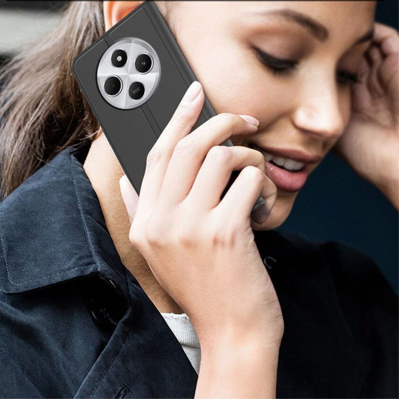 Flip Case Poco C75 Handyhülle Kartenhalter Und Ständer