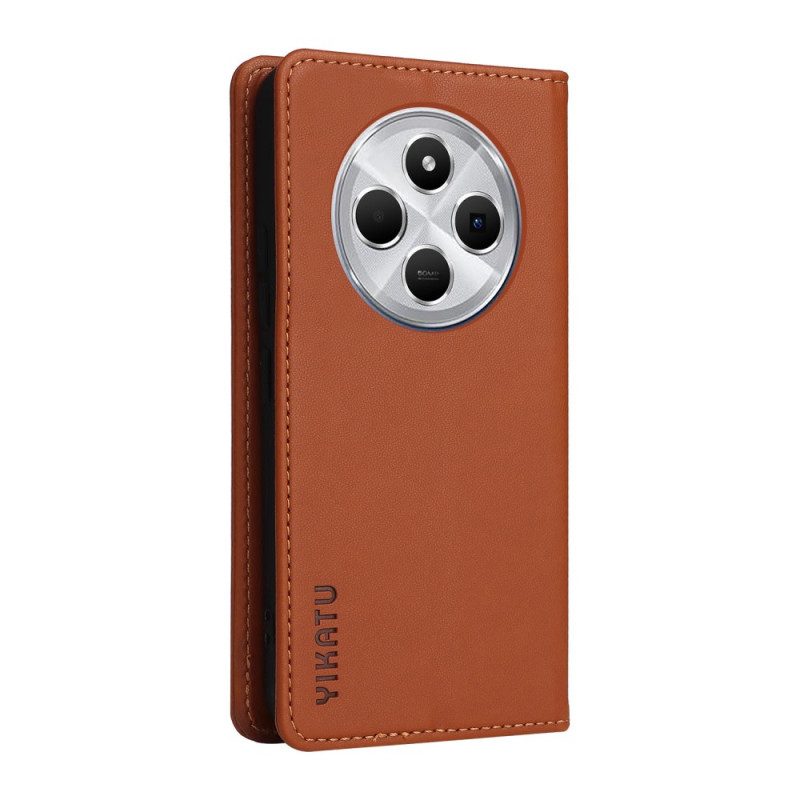 Flip Case Poco C75 Handyhülle Kunstleder Yikatu