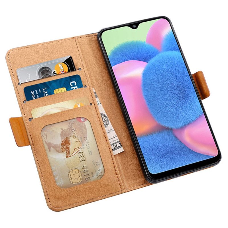 Flip Case Poco C75 Handyhülle Zwei Texturen