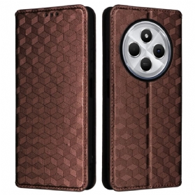 Flip Case Poco C75 Rautenmuster