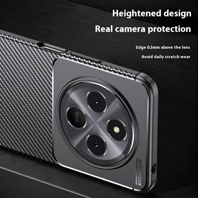 Hülle Für Poco C75 Flexible Kohlefaser