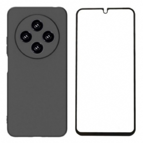 Hülle Für Poco C75 Mattes Silikon Mit Displayschutzfolie Aus Gehärtetem Glas Wanlonfeng