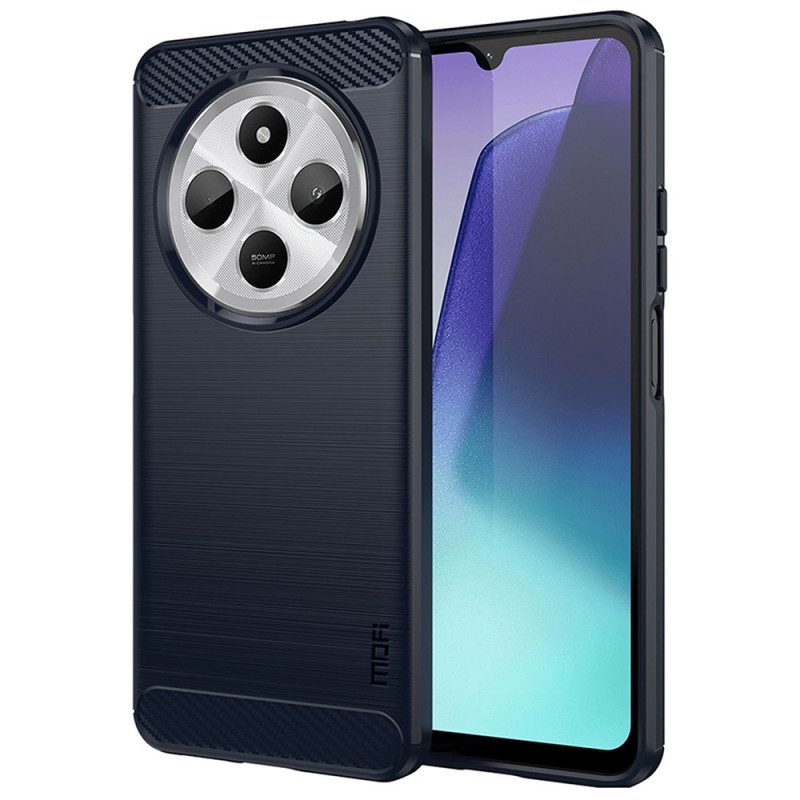 Hülle Poco C75 Handyhülle Gebürstete Kohlefaser Mofi