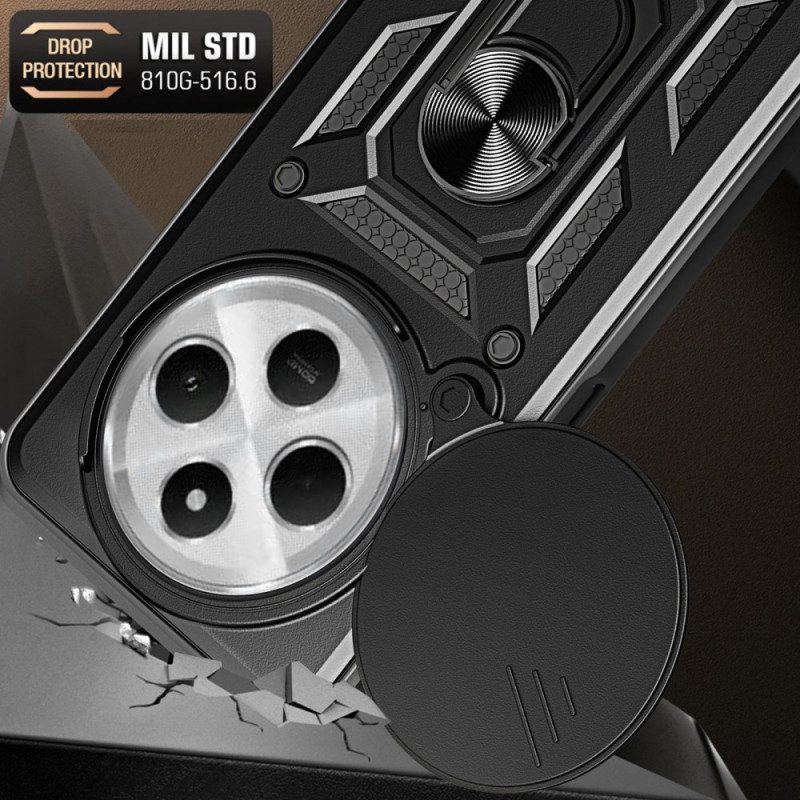 Hülle Poco C75 Handyhülle Schiebe-kameraabdeckung Und Ständer