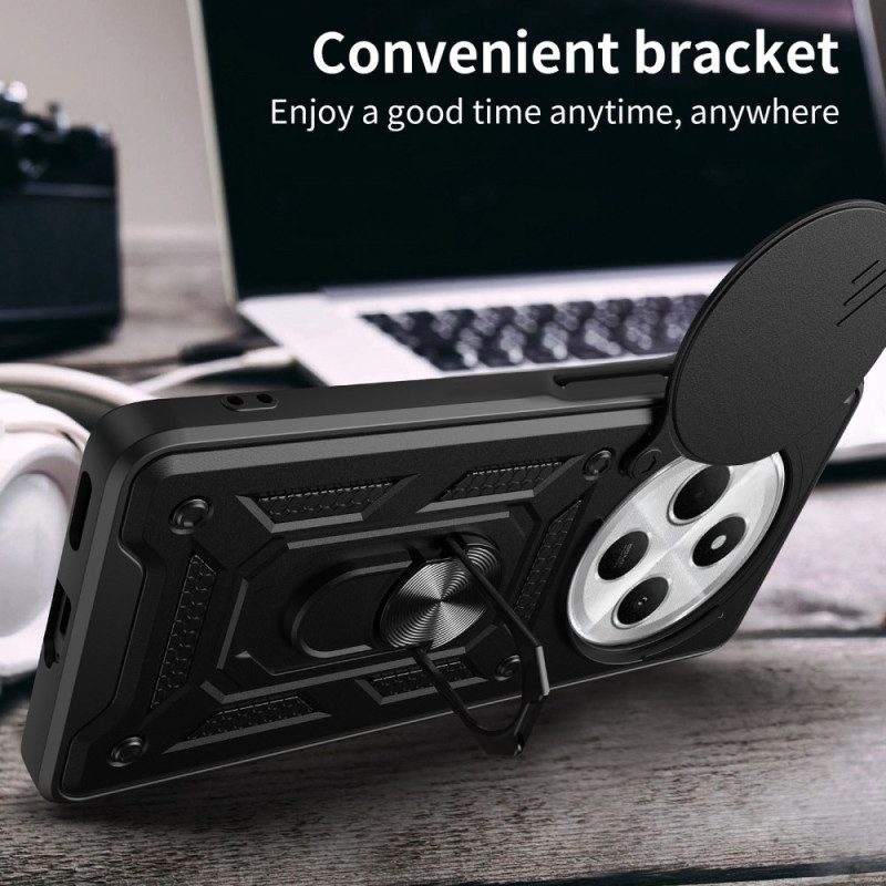 Hülle Poco C75 Handyhülle Schiebe-kameraabdeckung Und Ständer