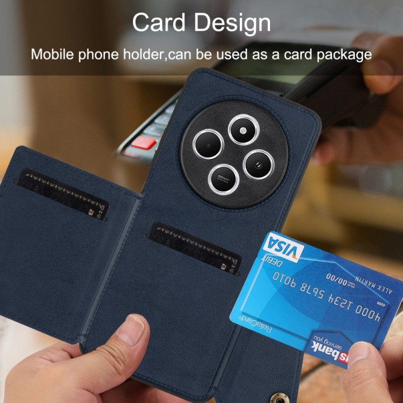 Hülle Poco C75 Kartenhalter Und Ständer In Lederoptik