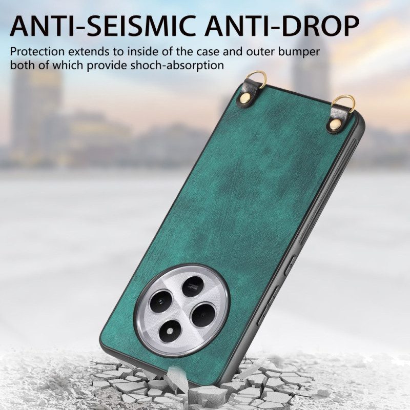 Hülle Poco C75 Retro-lederoptik