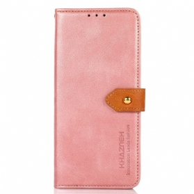 Lederhüllen Für Poco C75 Goldknopf