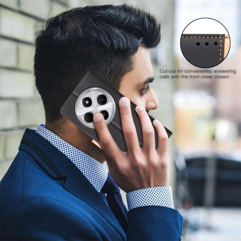 Lederhüllen Für Poco C75 Zweifarbig Binfen Color