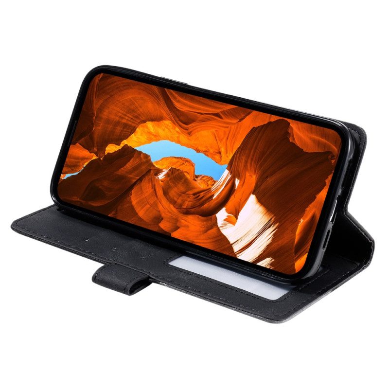 Lederhüllen Poco C75 Geometrisches Muster Mit Riemen