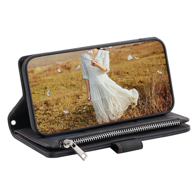 Lederhüllen Poco C75 Gesteppte Multifunktionstasche