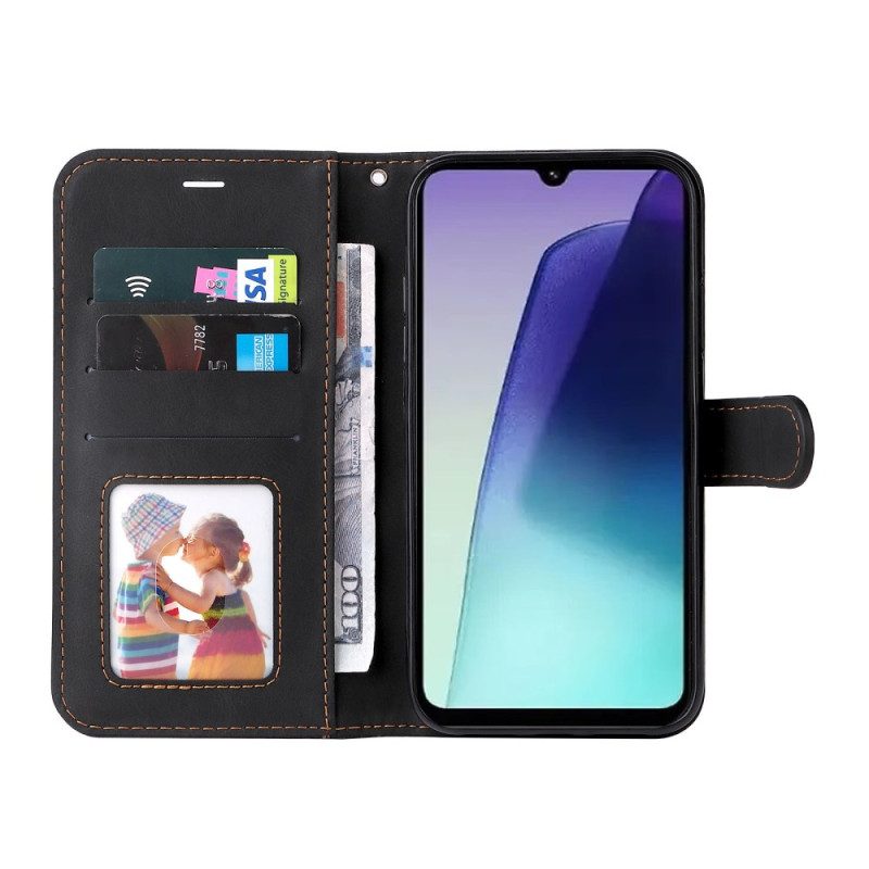 Lederhüllen Poco C75 Handyhülle Dreifarbig