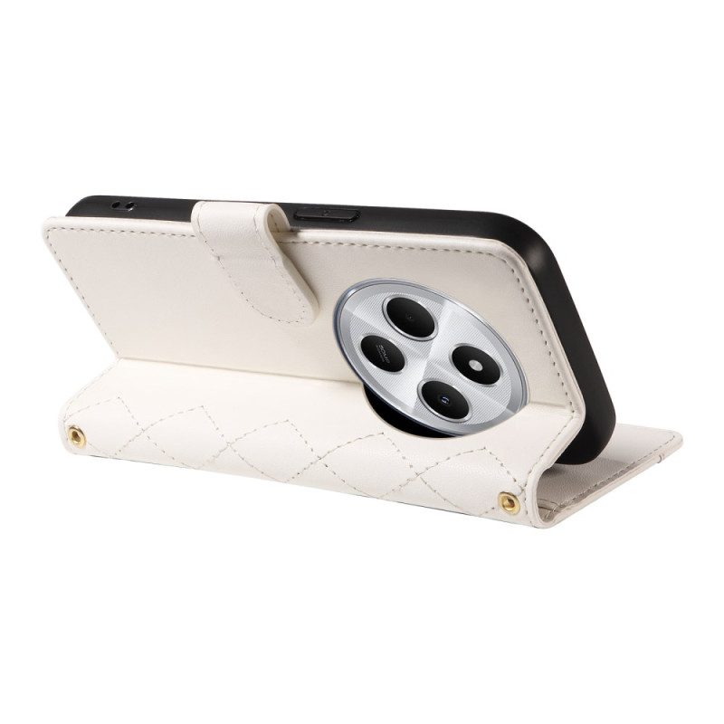 Lederhüllen Poco C75 Handyhülle Gesteppt Mit Schultergurt Und Armband