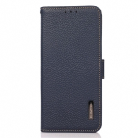 Lederhüllen Poco C75 Handyhülle Litschileder Mit Rfid-blockierung