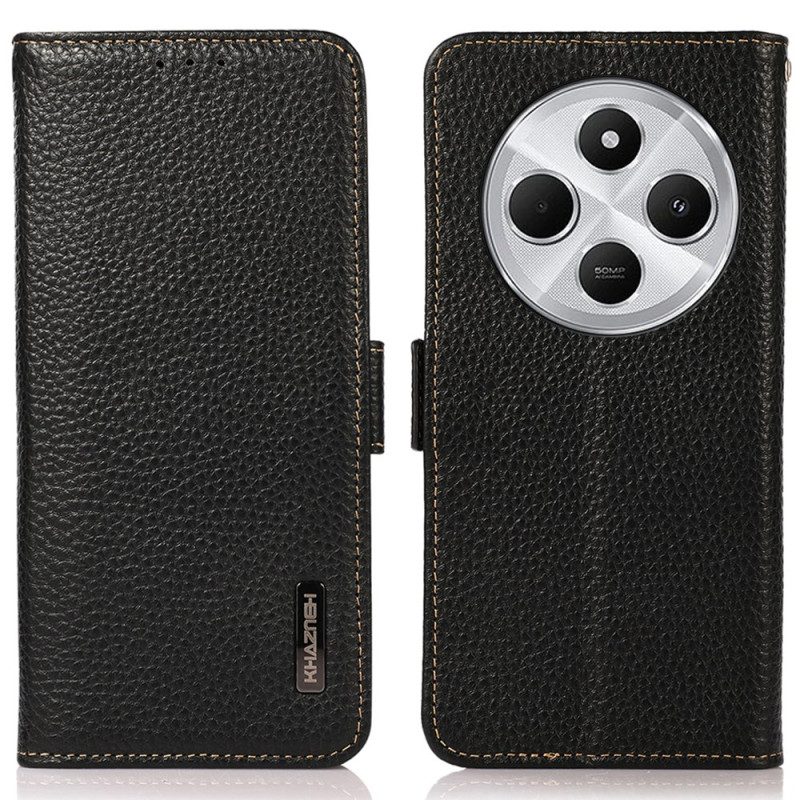 Lederhüllen Poco C75 Handyhülle Litschileder Mit Rfid-blockierung