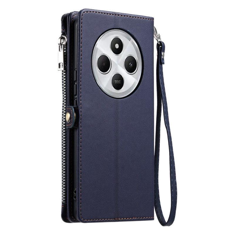 Lederhüllen Poco C75 Handyhülle Münzgeldbörse Mit Trageriemen Und Schulterriemen