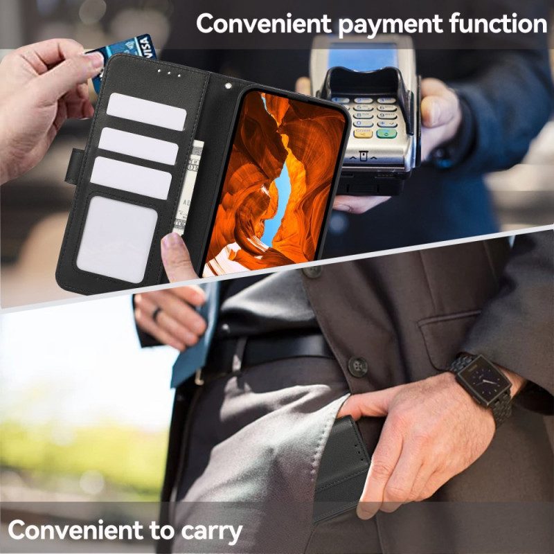 Lederhüllen Poco C75 Handyhülle Rfid-schutz 3 Kartenfächer