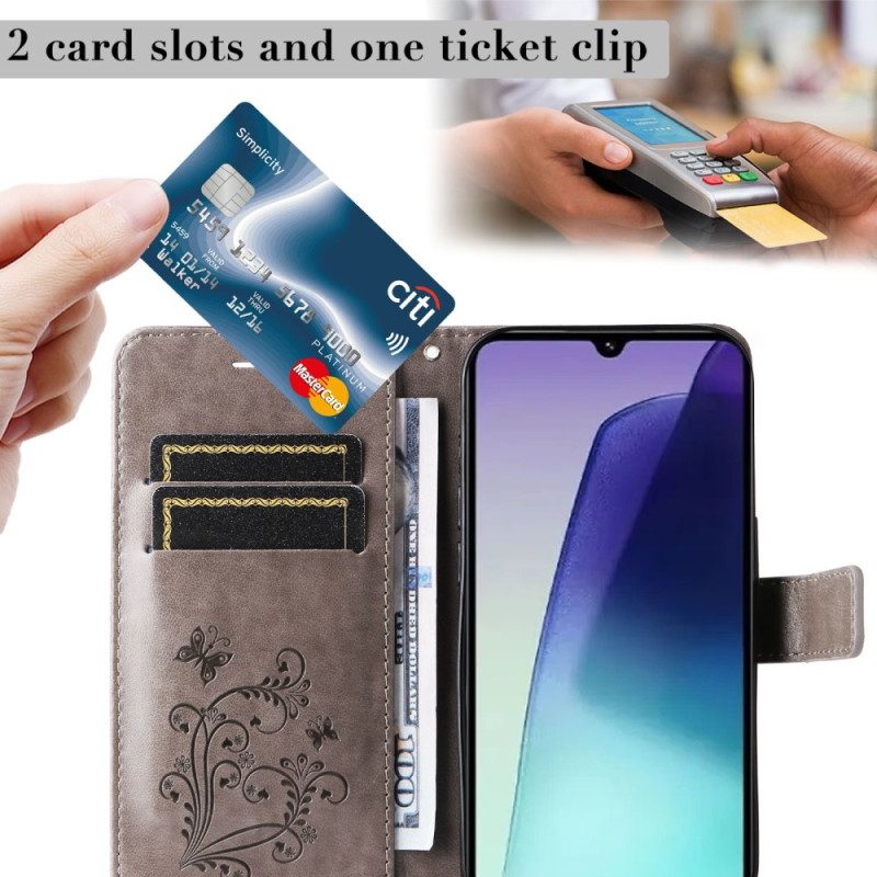 Lederhüllen Poco C75 Handyhülle Riesige Schmetterlinge