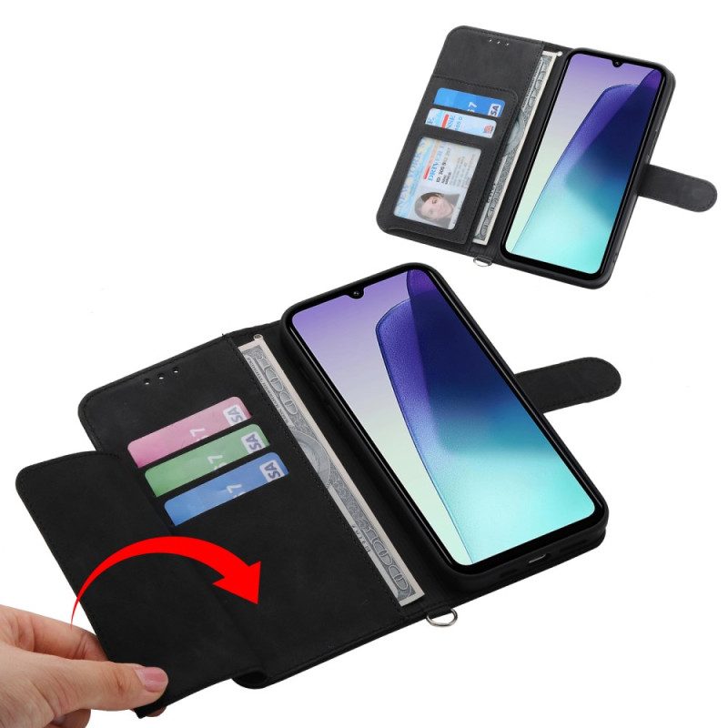 Lederhüllen Poco C75 Handyhülle Schnürung In Wildlederoptik Mit Riemen Und Schulterriemen