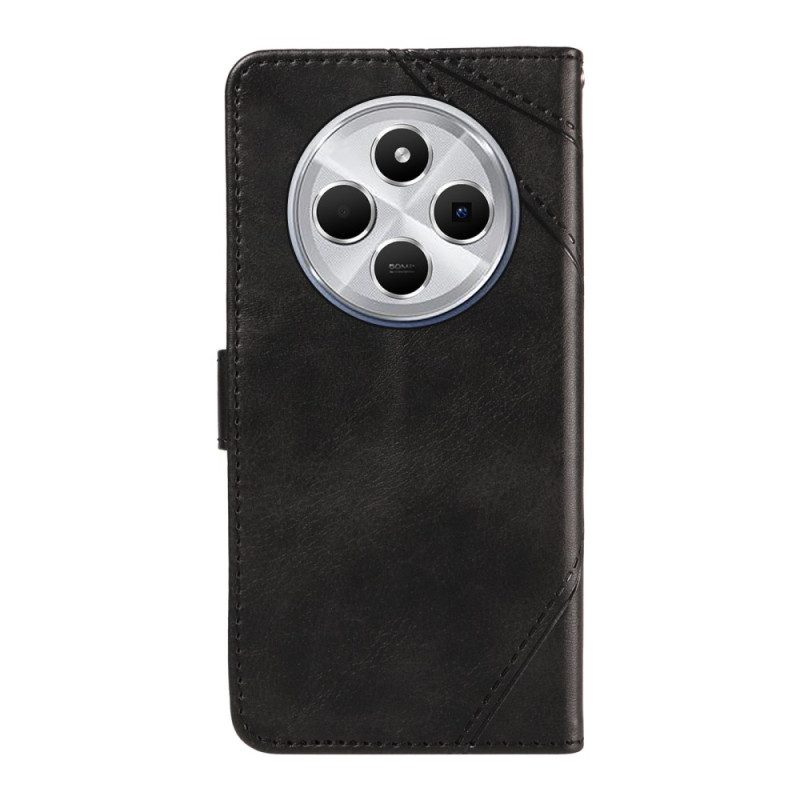 Lederhüllen Poco C75 Handyhülle Zweifarbige Streifen