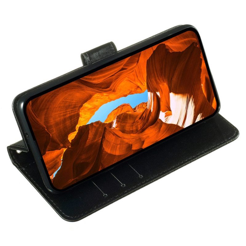 Lederhüllen Poco C75 Kunstlederriemen Mit Goldenen Rosen