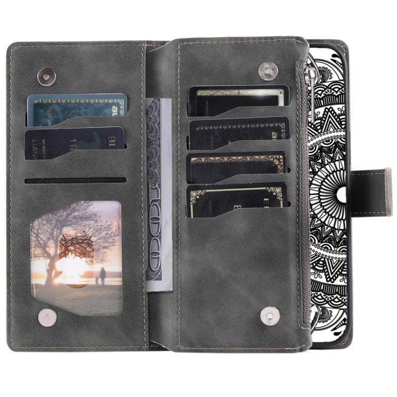 Lederhüllen Poco C75 Mandala-wildlederoptik
