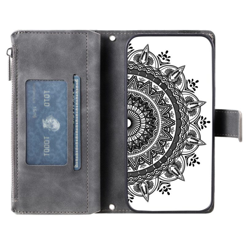 Lederhüllen Poco C75 Mandala-wildlederoptik