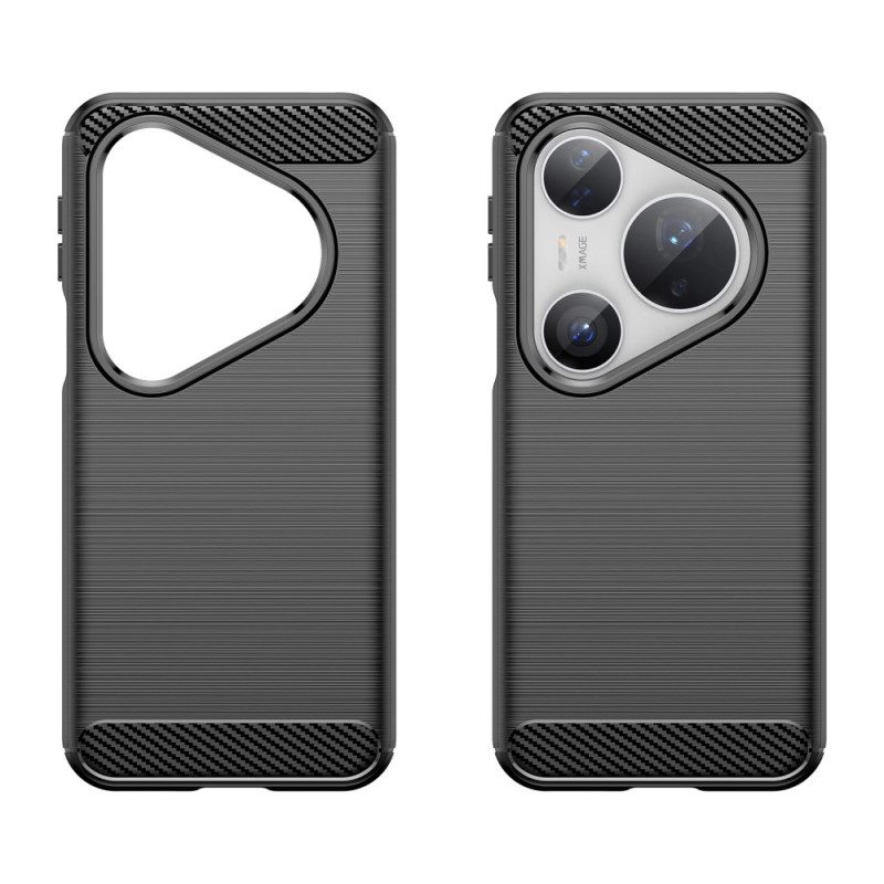 Hülle Huawei Pura 80 Pro Handyhülle Gebürstete Kohlefaser