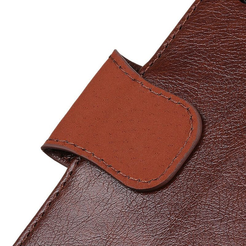 Flip Case Für Samsung Galaxy A41 Gespaltenes Nappaleder