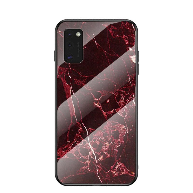 Hülle Für Samsung Galaxy A41 Premium-farbiges Gehärtetes Glas