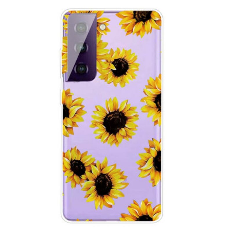 Handyhülle Für Samsung Galaxy S21 5G Sonnenblumen